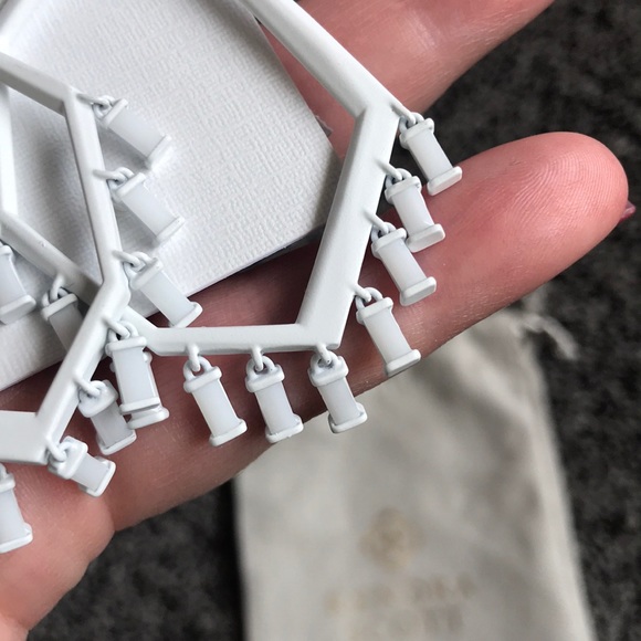 Kendra Scott Matte White Thomas Earrings - Picture 3 of 7